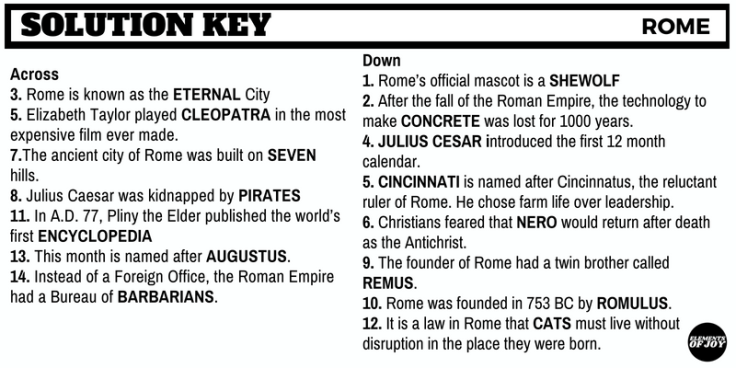 EOJROMECROSSWORDSOLUTIONKEY